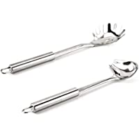 YFOX Las innovadoras cucharas de Espagueti y cucharas de Salsa están Hechas de Acero Inoxidable y Son una Buena…